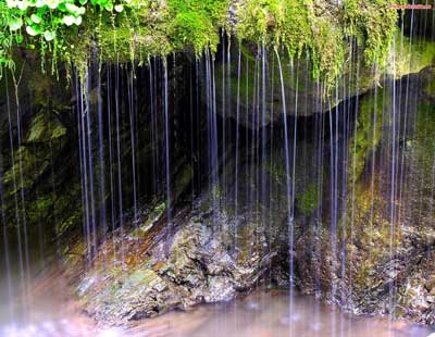 Струи воды - как дождь, хранитель экрана (скринсейвер)